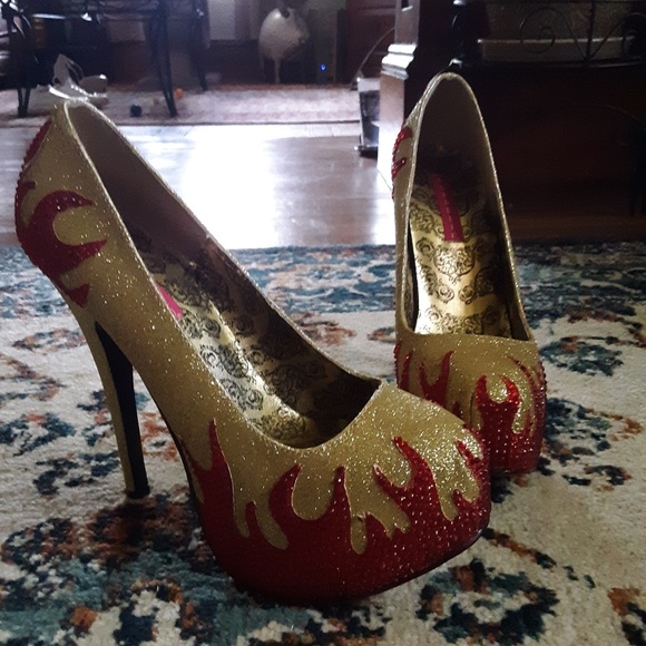 red flame heels
